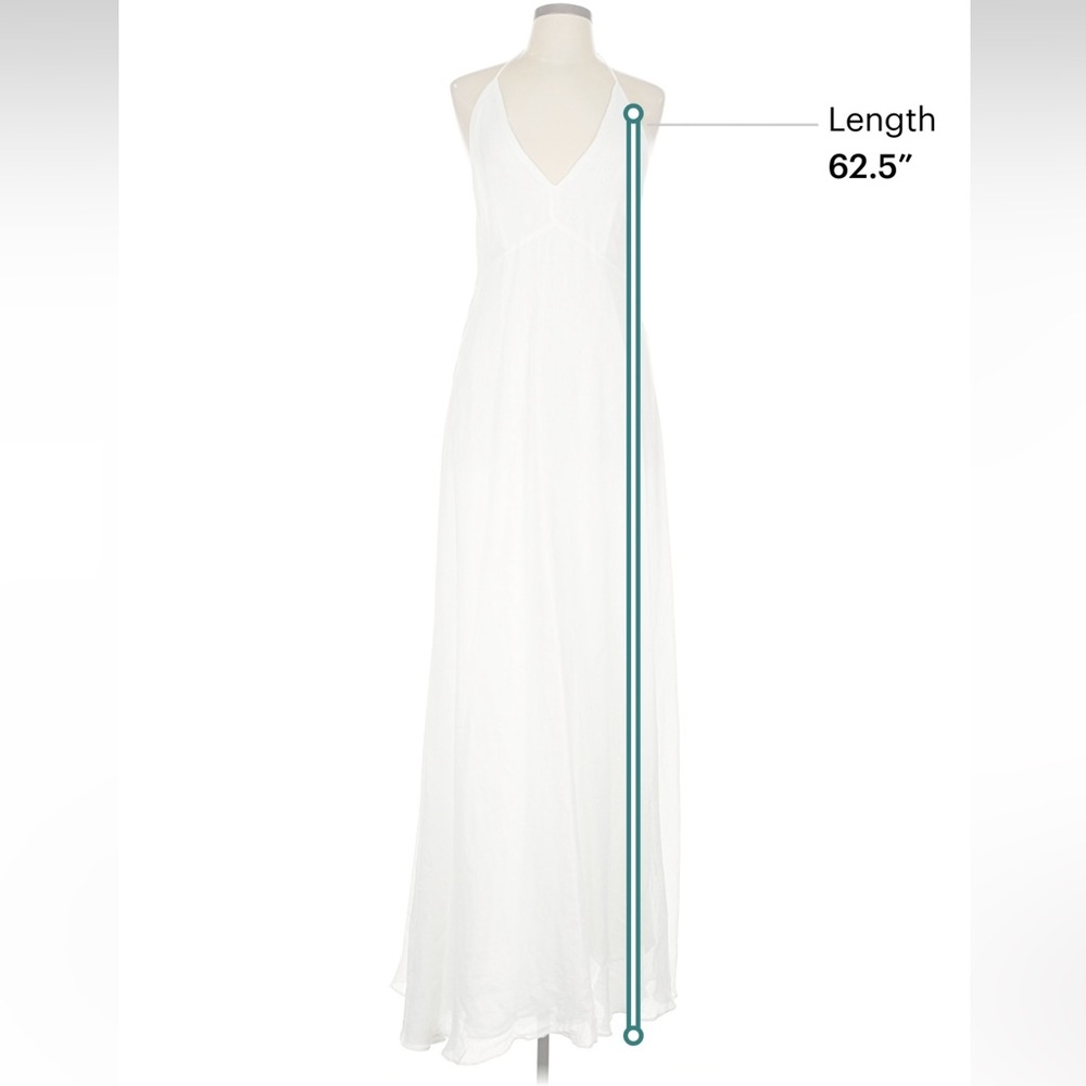 White Halter Maxi Dress - Picture 5 of 5